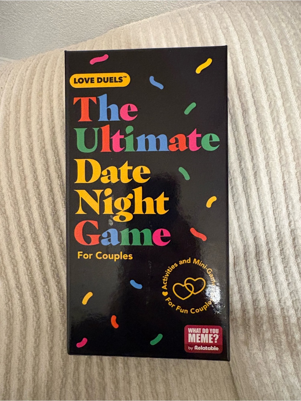 What Do You Meme? The Ultimate Date Night Game - Black with Multicolor Accents